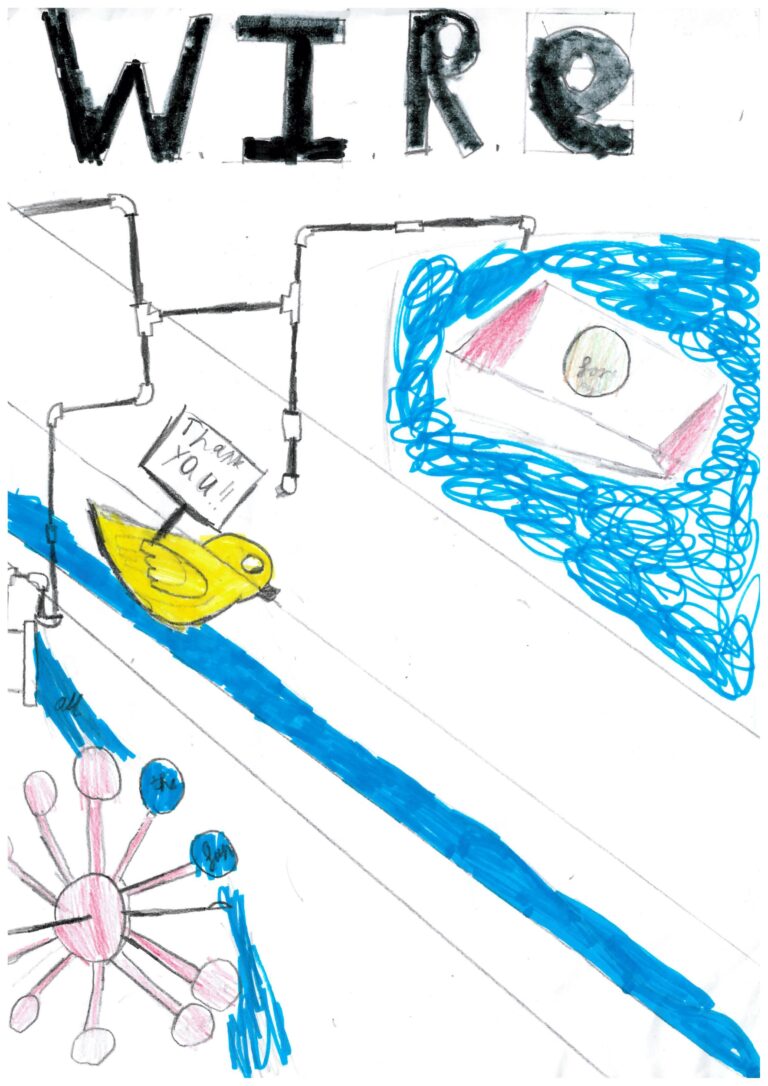 thank you card written by a child