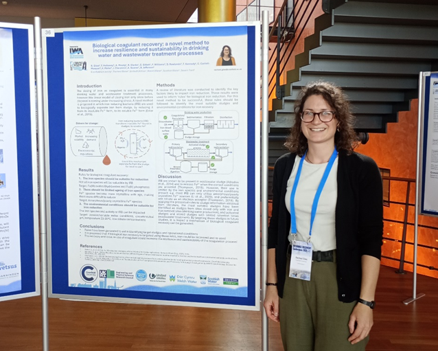 Rachael with her conference poster